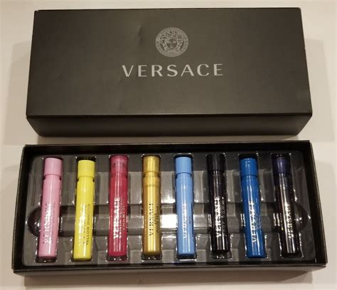 versace men's sample set|Versace aftershave set.